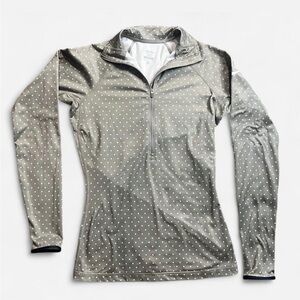 Nike Green Polka Dot Quarter-Zip Pullover